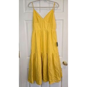Lulu's Yellow Midi Dress